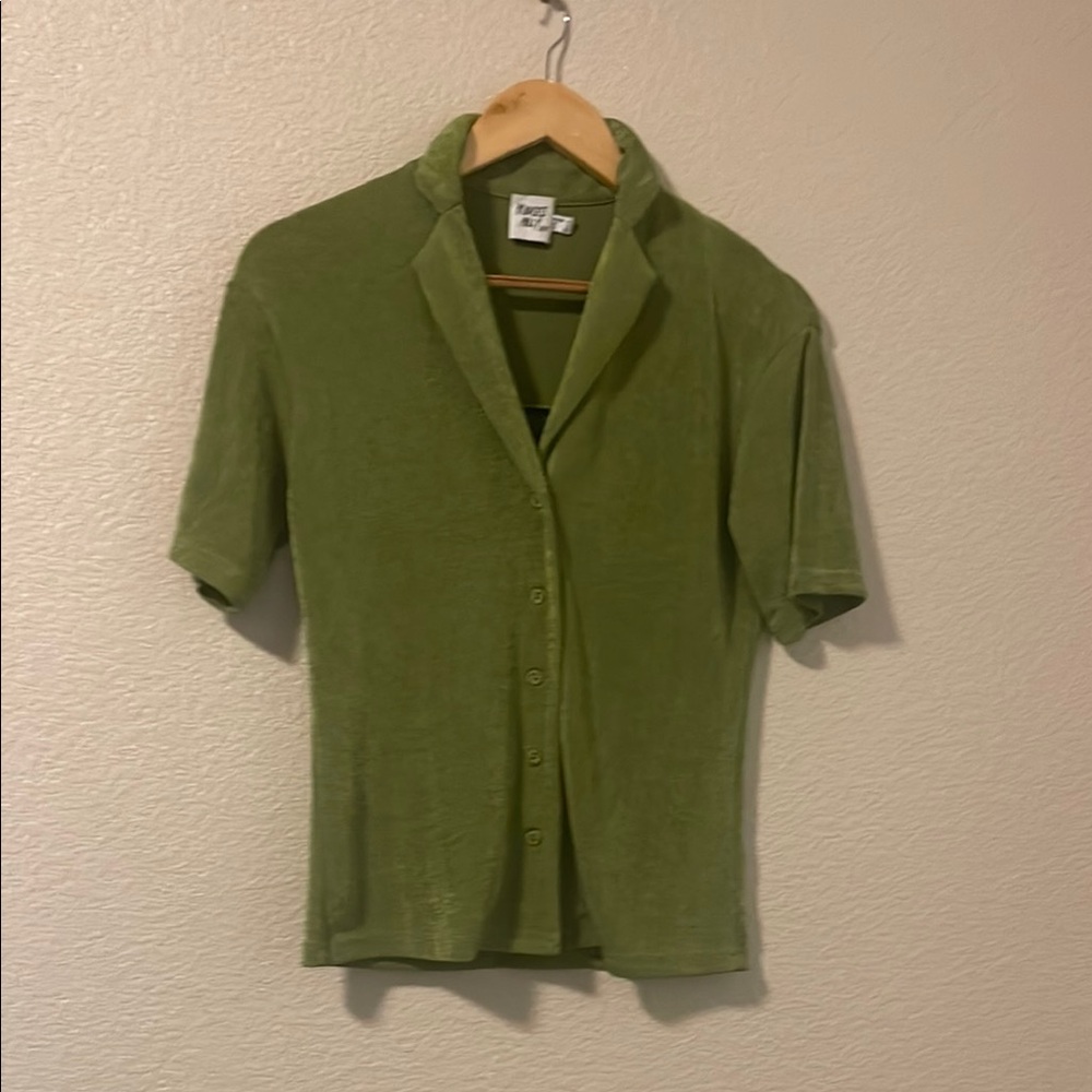 Princess Polly Green Blouse Casual Style